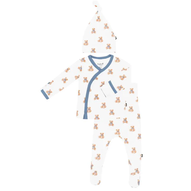 Kyte Baby - Baby Girl Take Me Home Set With Cap In Teddy Bear - Image 2