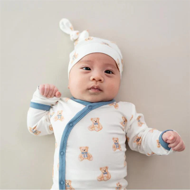 Kyte Baby - Baby Girl Take Me Home Set With Cap In Teddy Bear - Image 3