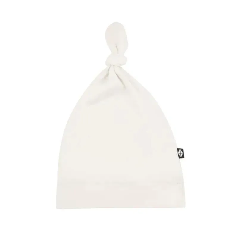Kyte Baby - Bamboo Baby Knotted Cap In Oat - Image 4