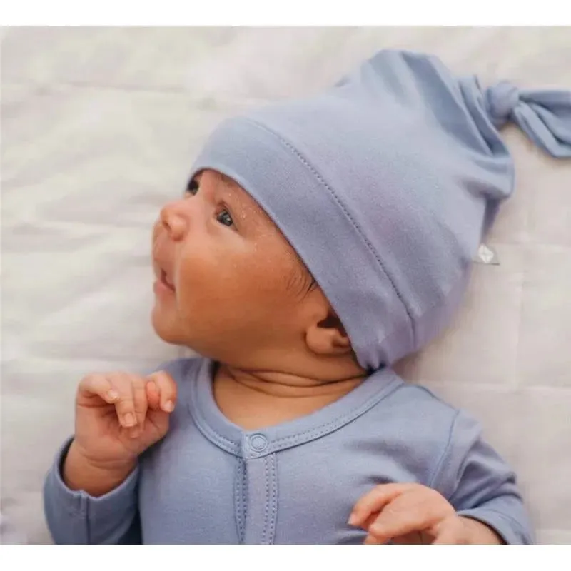 Kyte Baby - Bamboo Baby Knotted Cap In Slate - Image 2