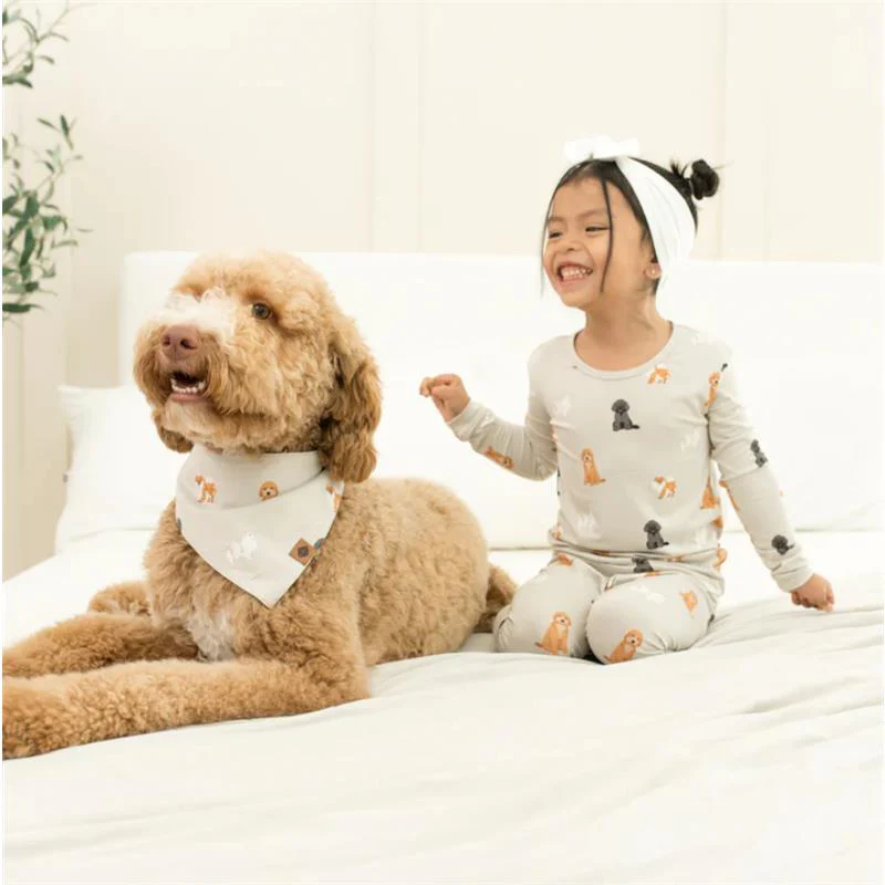 Kyte Baby - Baby Neutral Long Sleeve Pajamas In Fluffy Dog - Image 3
