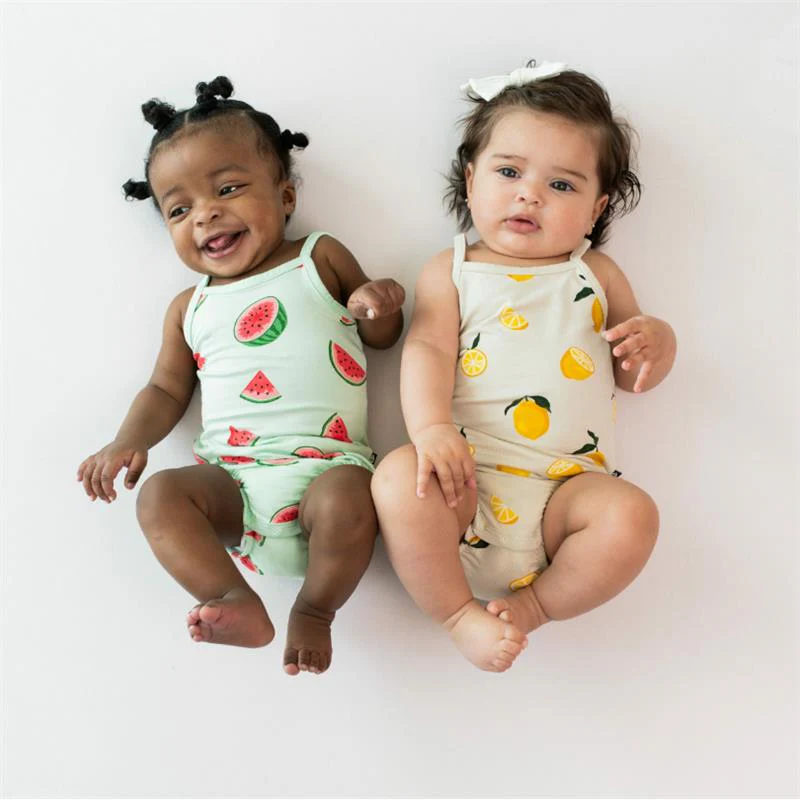 Kyte Baby - Baby Spaghetti Strap Body Leotard Lemon - Image 2
