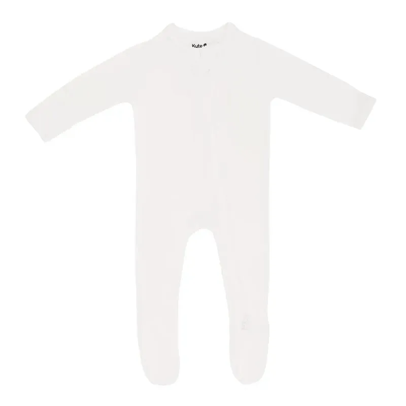 Kyte Baby - Baby Zippered Footie In Cloud - Image 2