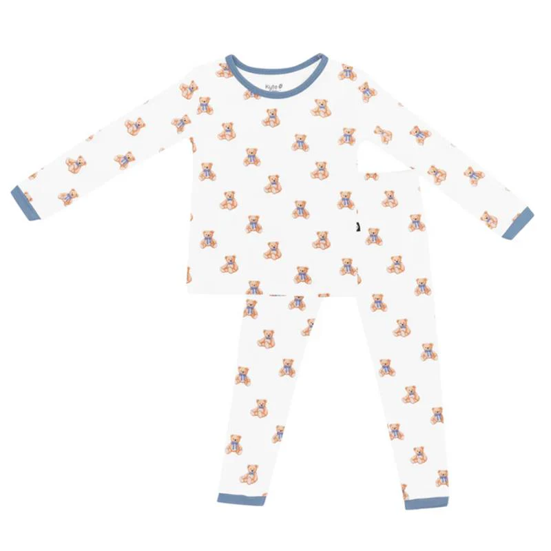 Kyte Baby Long Sleeve Pajamas In Teddy Bear - Image 2