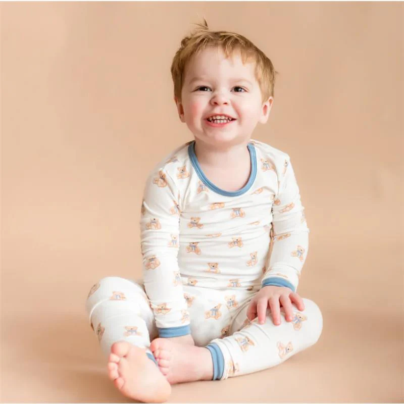 Kyte Baby Long Sleeve Pajamas In Teddy Bear - Image 3
