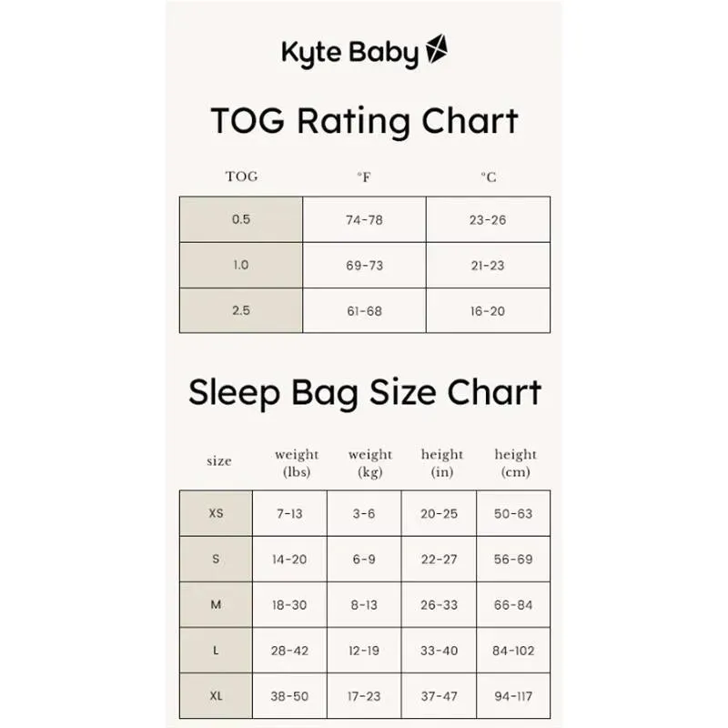 Kyte Baby - Original Bamboo Sleep Bag 1.0 Tog X-Small Blush - Image 6
