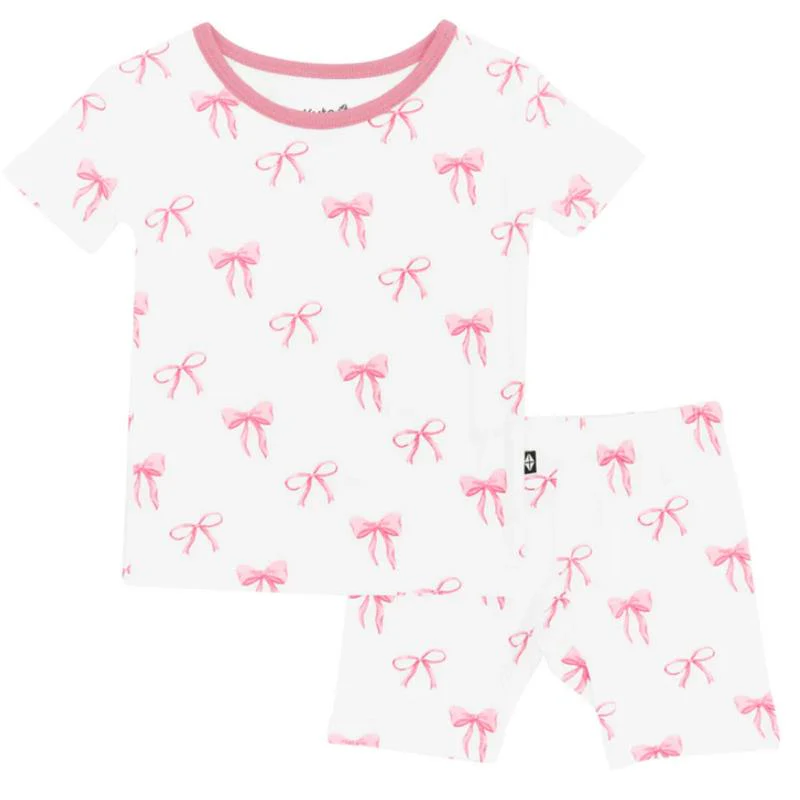 Kyte Baby Short Sleeve Pajamas In Bow - Image 2