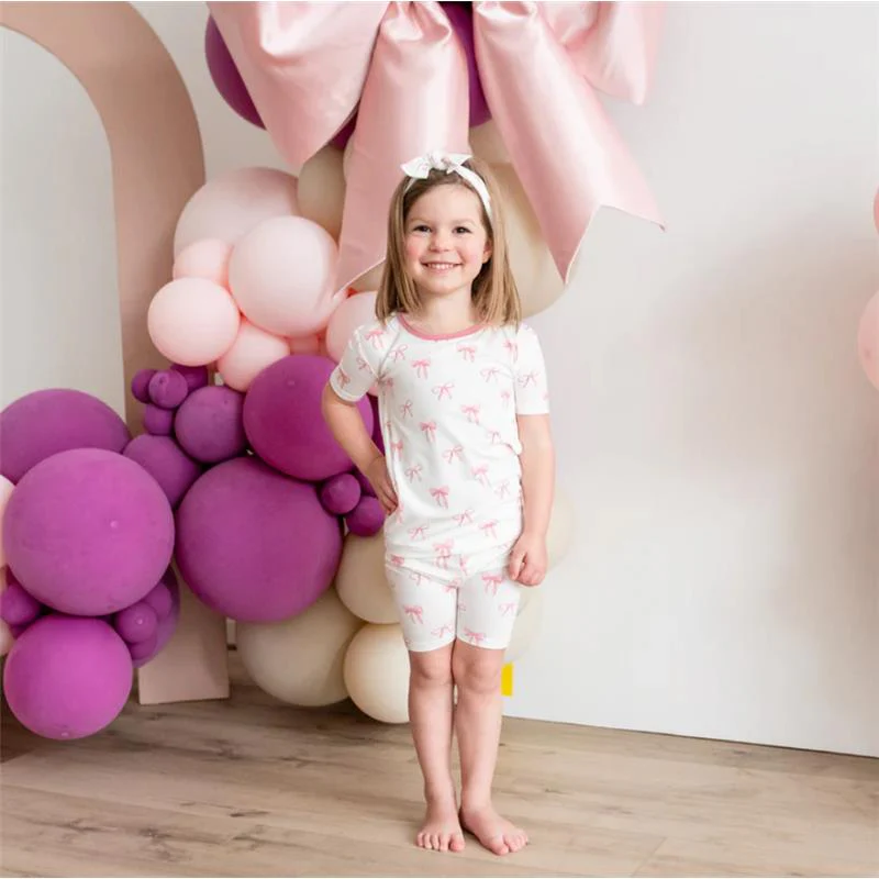 Kyte Baby Short Sleeve Pajamas In Bow - Image 3