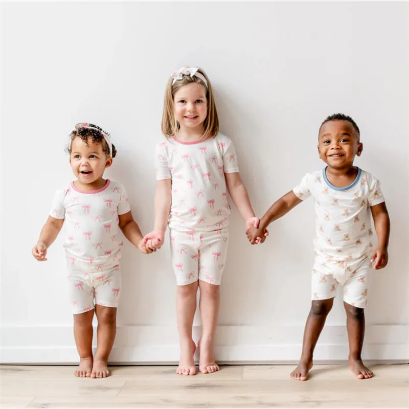 Kyte Baby Short Sleeve Pajamas In Bow - Image 4