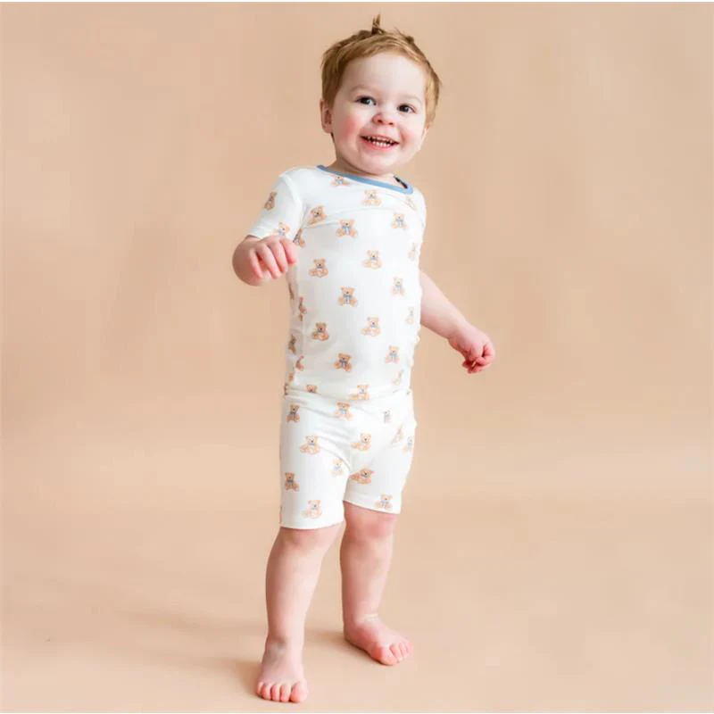 Kyte Baby Short Sleeve Pajamas In Teddy Bear