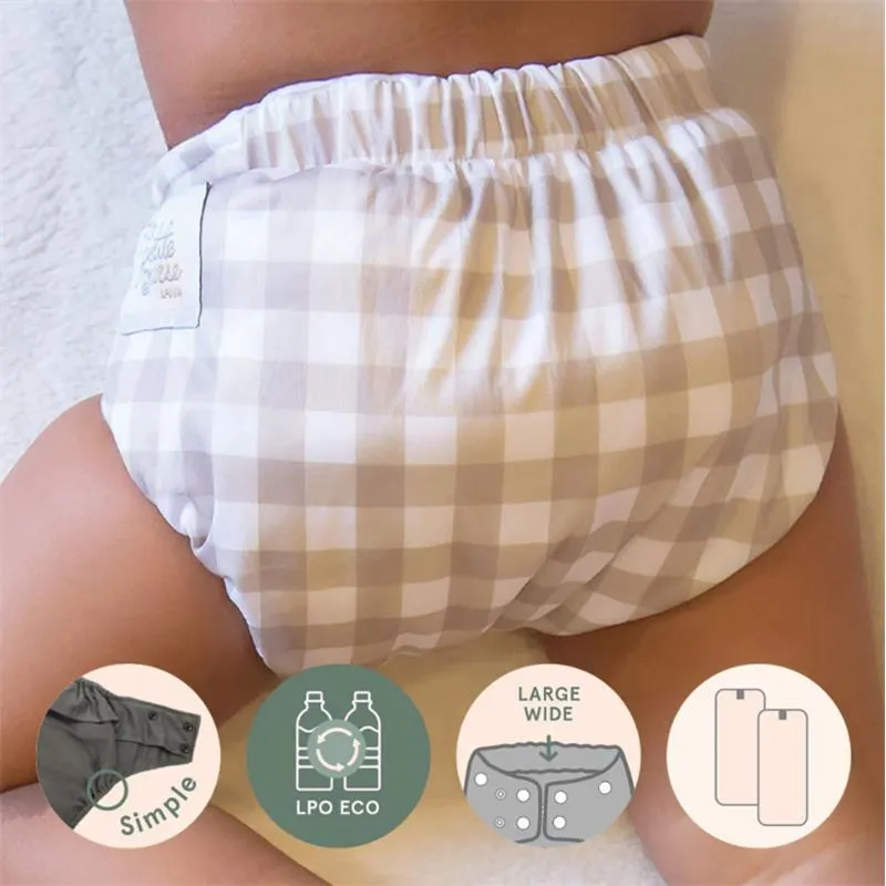La Petite Ourse - Baby Wide Elastic Pocket Diaper Rust