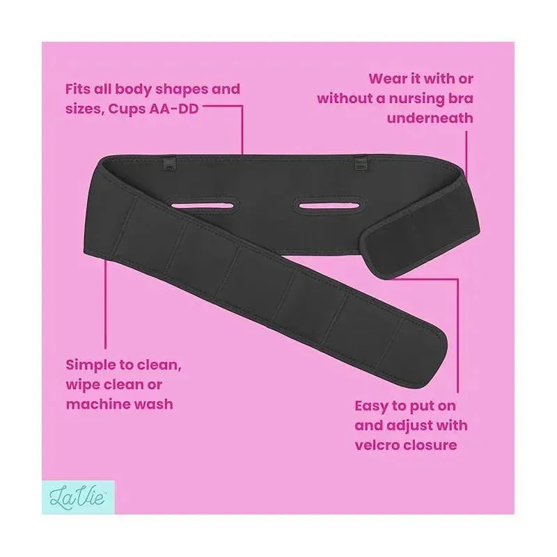 La Vie - Pump Strap Hands-Free Pumping & Nursing Bra, Black - Image 4