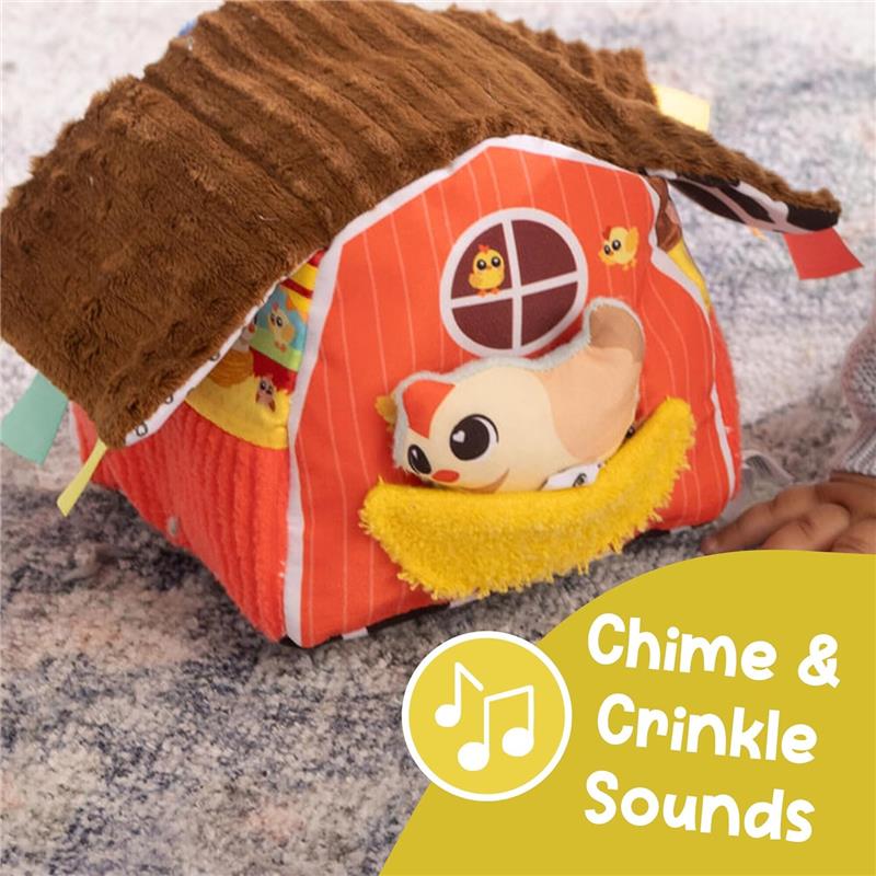 Lamaze - Peek-a-Moo Friendly Barn, Educational Sensory Toys with Plush Farm Animals and Soft Barn - Image 4