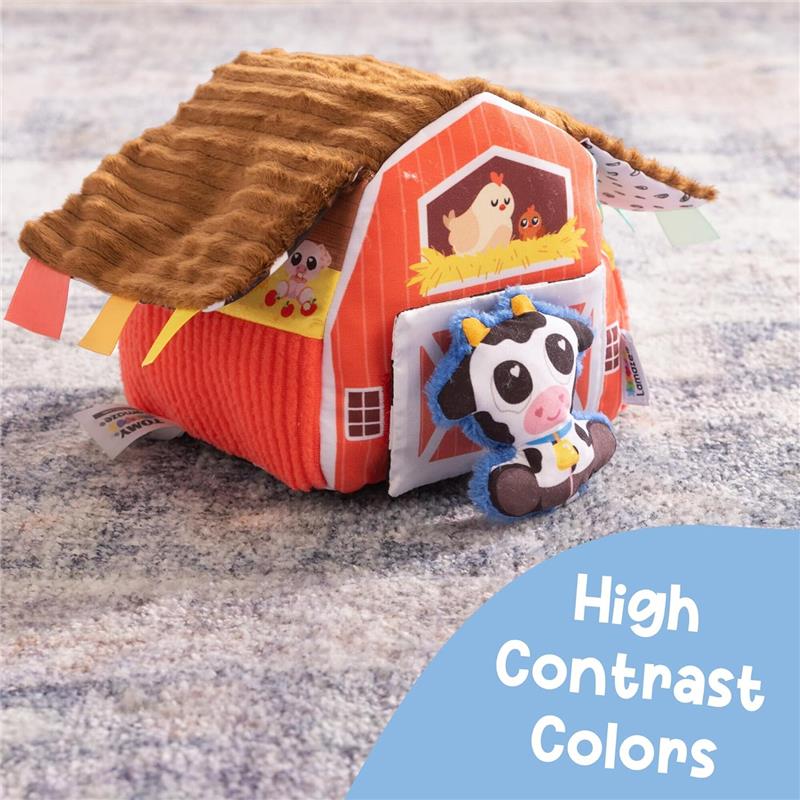 Lamaze - Peek-a-Moo Friendly Barn, Educational Sensory Toys with Plush Farm Animals and Soft Barn - Image 6