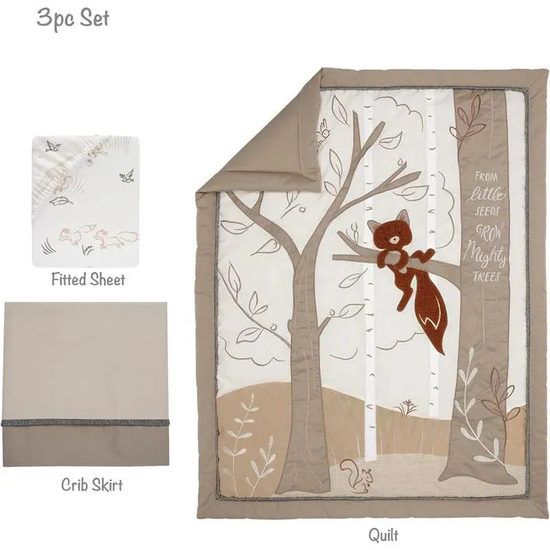 Lambs & Ivy - 3-Piece Bedding Set, Treetop Fox Woodland Tree - Image 4