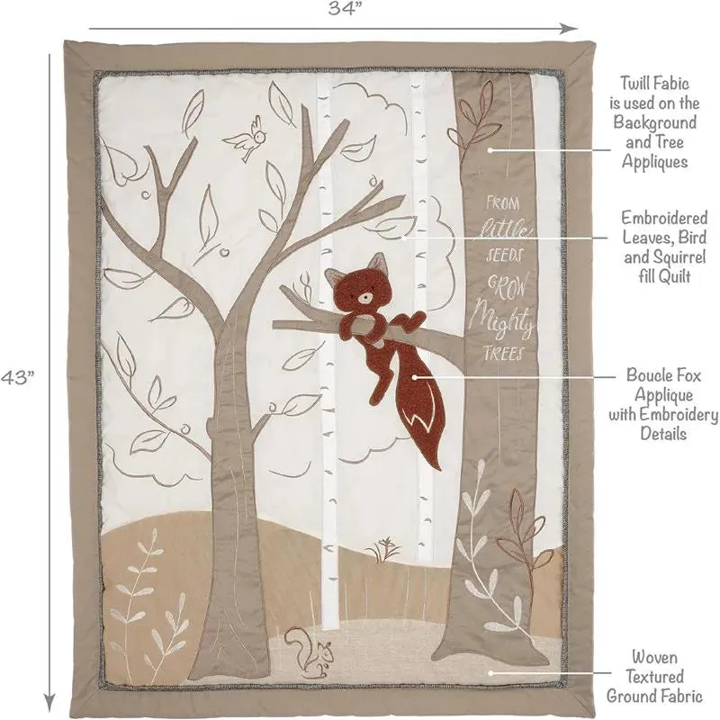 Lambs & Ivy - 3-Piece Bedding Set, Treetop Fox Woodland Tree - Image 5