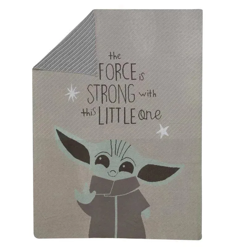 Lambs & Ivy - Baby Knit Blanket, The Child Baby Yoda - Image 3