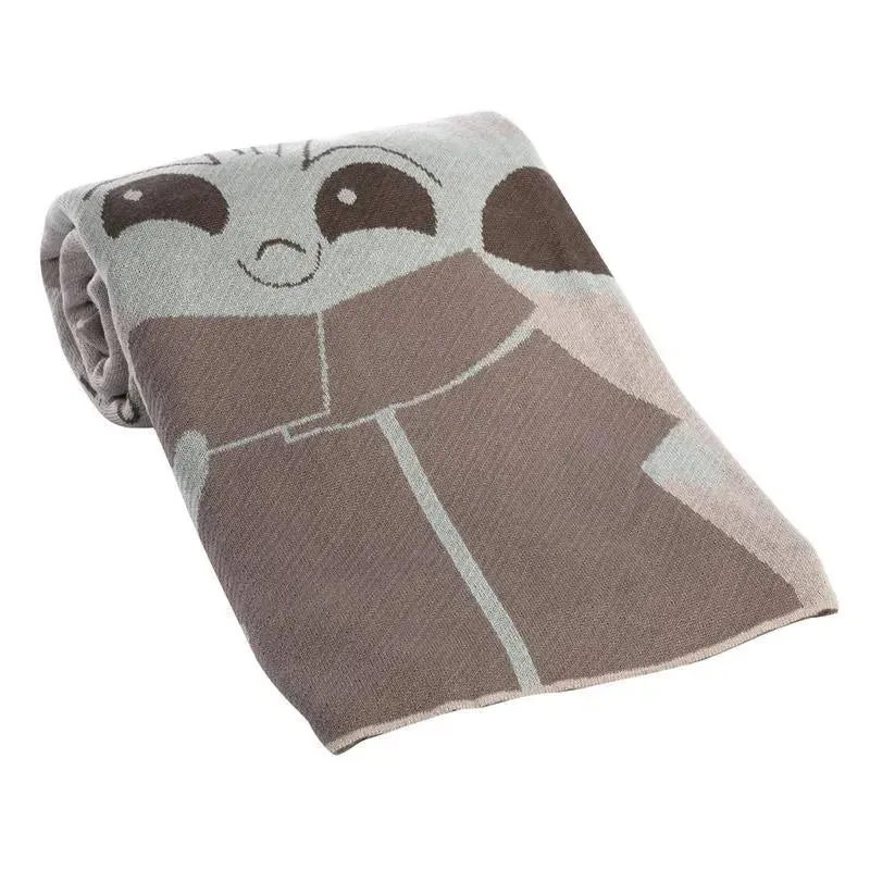 Lambs & Ivy - Baby Knit Blanket, The Child Baby Yoda - Image 5