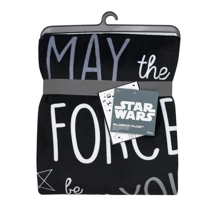 Lambs & Ivy - Baby Sherpa Blanket, Stars Wars Millennium Falcon - Image 5