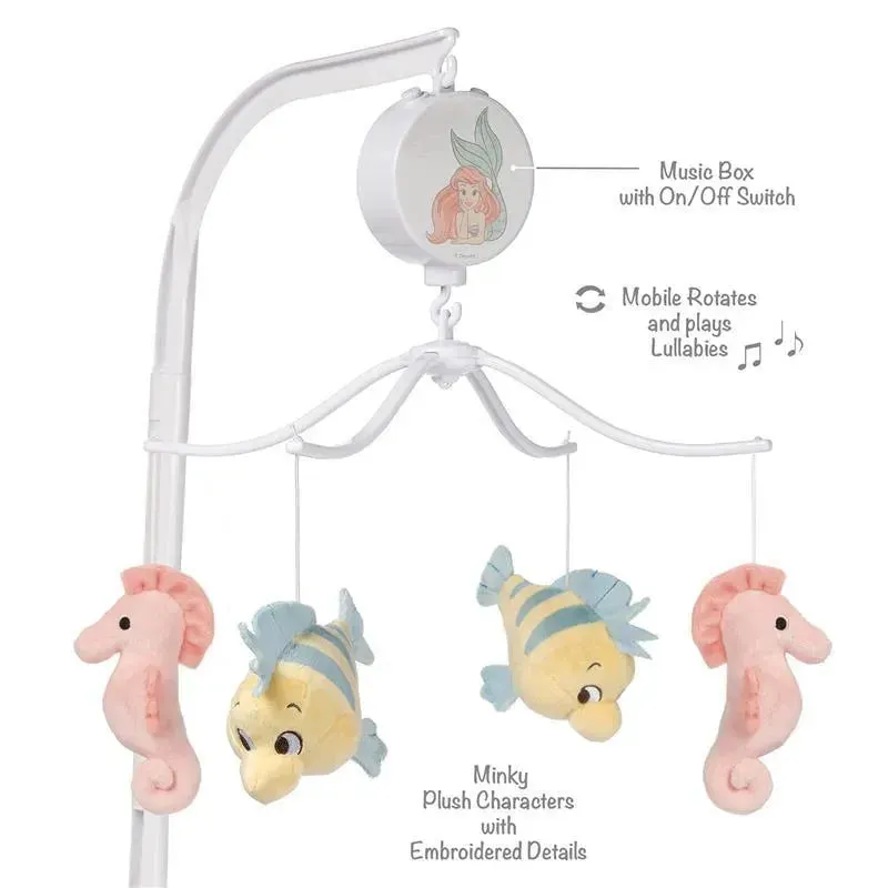 Lambs & Ivy - Bedtime Originals Disney Baby The Little Mermaid Musical Baby Crib Mobile Toy - Image 7