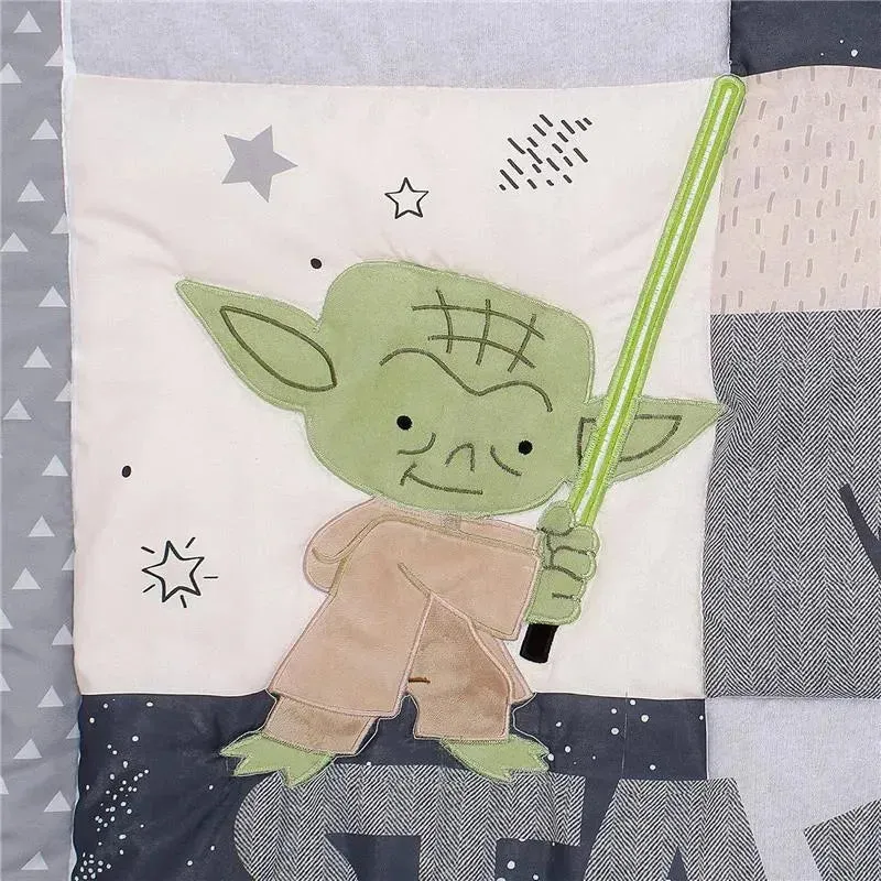 Lambs & Ivy - Classic 3Pk Baby Crib Bedding Set, Yoda/Darth Vader - Image 3