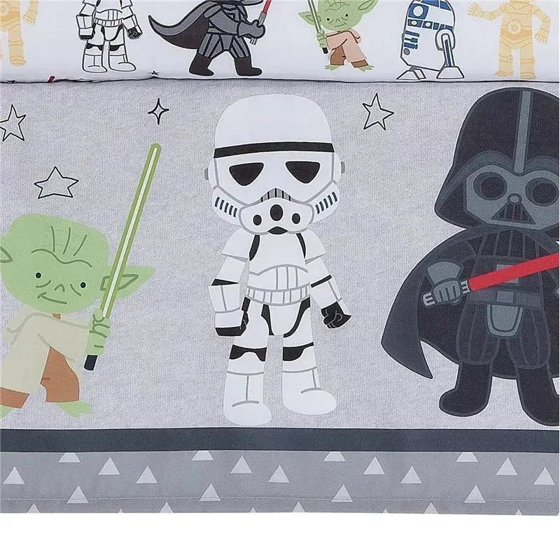 Lambs & Ivy - Classic 3Pk Baby Crib Bedding Set, Yoda/Darth Vader - Image 4