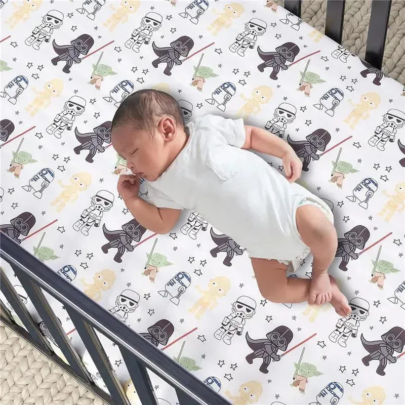 Lambs & Ivy - Classic 3Pk Baby Crib Bedding Set, Yoda/Darth Vader - Image 5