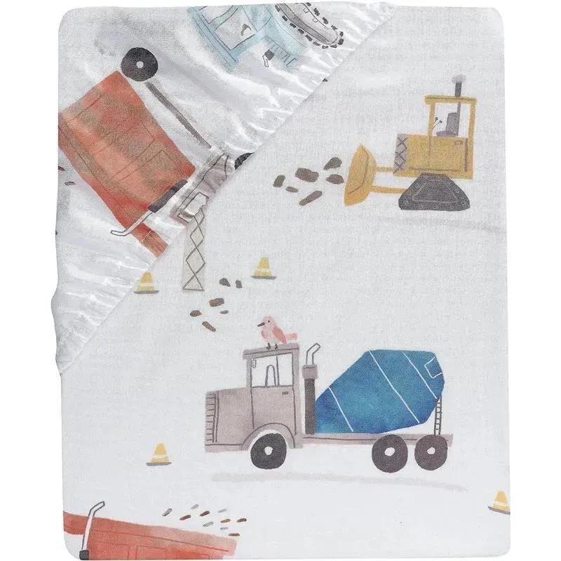 Lambs & Ivy - Construction Zone Baby Fitted Crib Sheet - Image 3