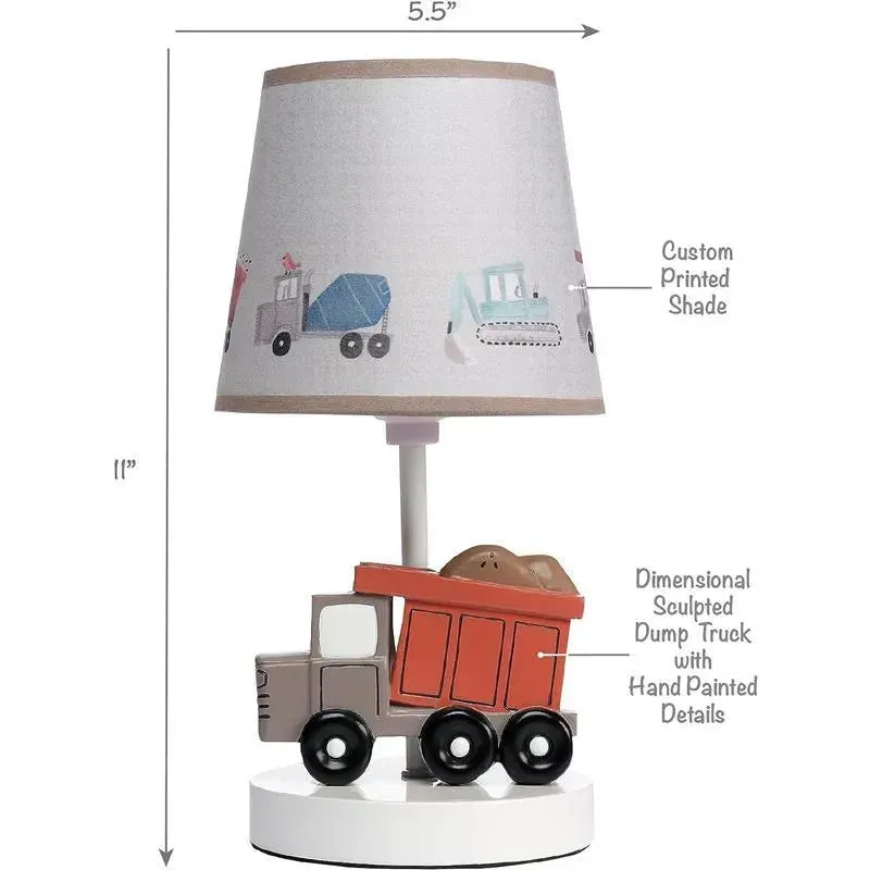 Lambs & Ivy - Construction Zone Truck Nursery Lamp with Shade & Bulb - Image 3