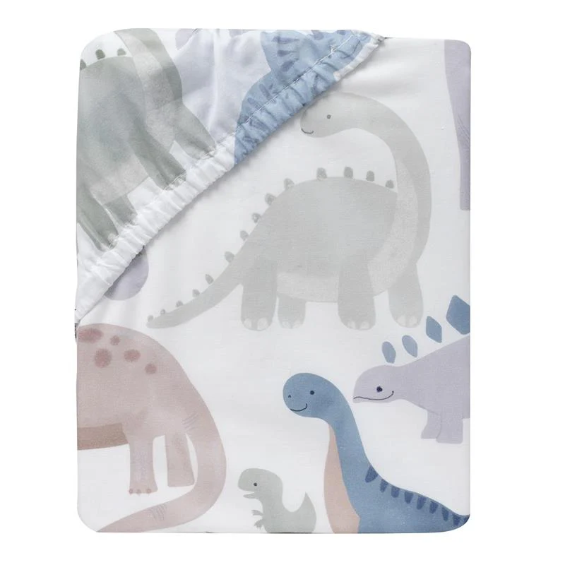 Lambs & Ivy - Dino-Might 100% Cotton Dinosaur Baby/Toddler Fitted Crib Sheet - Image 5