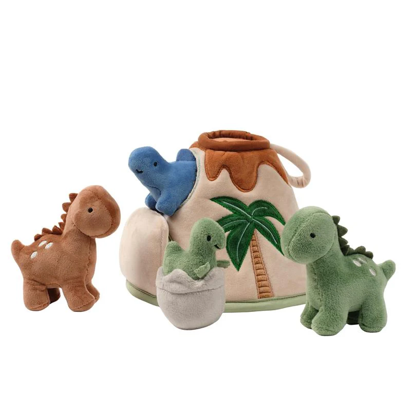Lambs & Ivy - Dino-Might Plush Dinosaur Volcano Interactive Soft Toy Play Set - Image 3