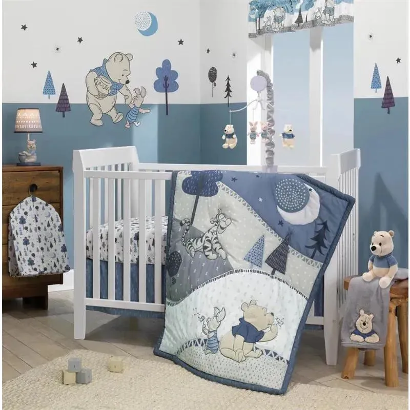 Lambs & Ivy - Disney Baby Forever Pooh Gray Lamp with Shade & Bulb - Image 2