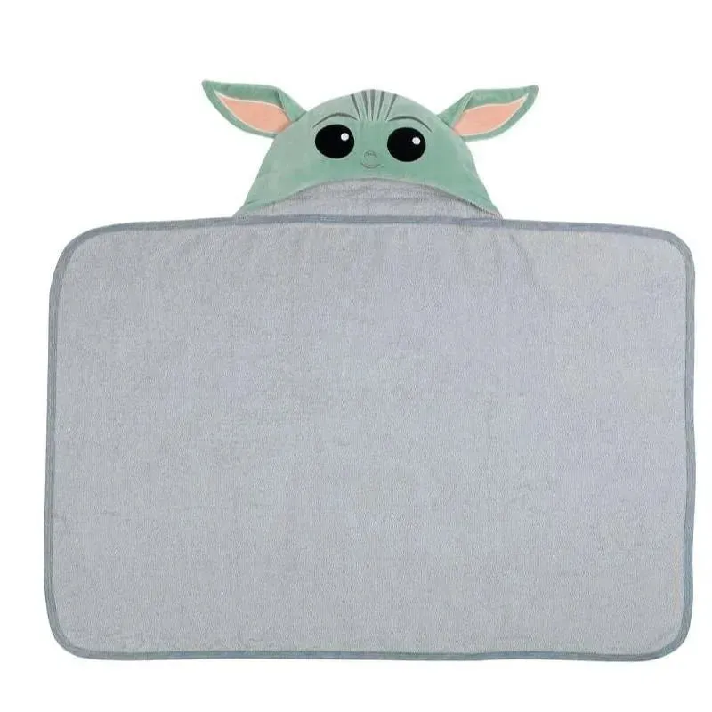 Lambs & Ivy Hooded Baby Bath Towel, The Child Yoda - Image 4
