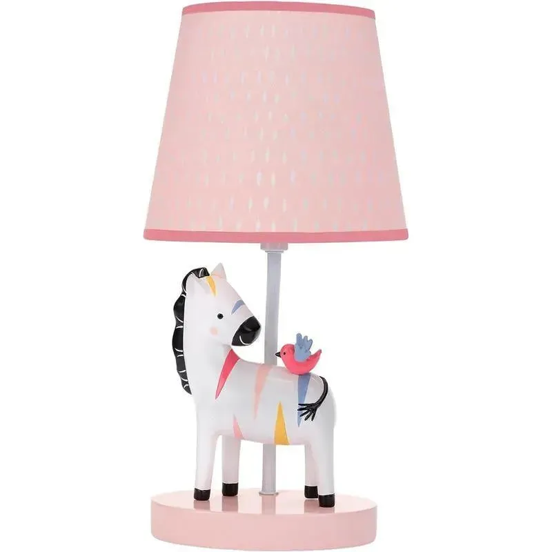 Lambs & Ivy - Jazzy Jungle Zebra Nursery Lamp with Shade & Bulb
