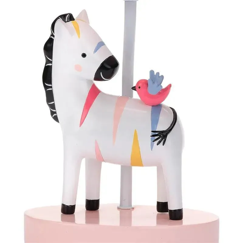 Lambs & Ivy - Jazzy Jungle Zebra Nursery Lamp with Shade & Bulb - Image 3