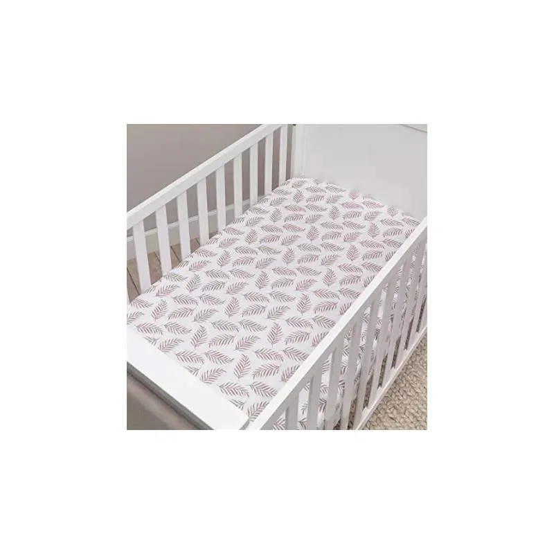 Lambs & Ivy Leaves Baby Crib Fitted Sheet - Image 3
