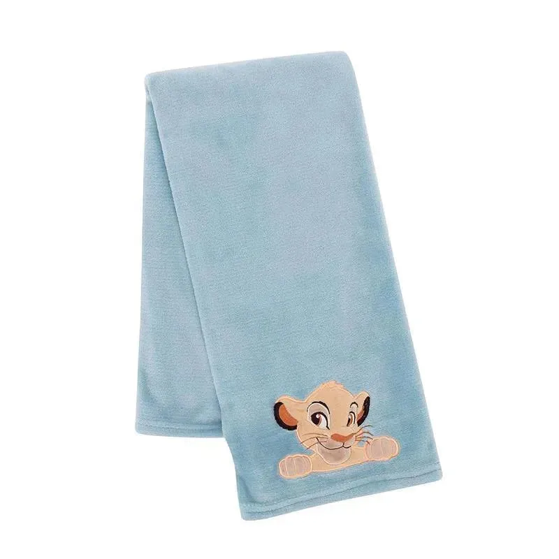 Lambs & Ivy - Lion King Adventure Baby Blanket, Blue
