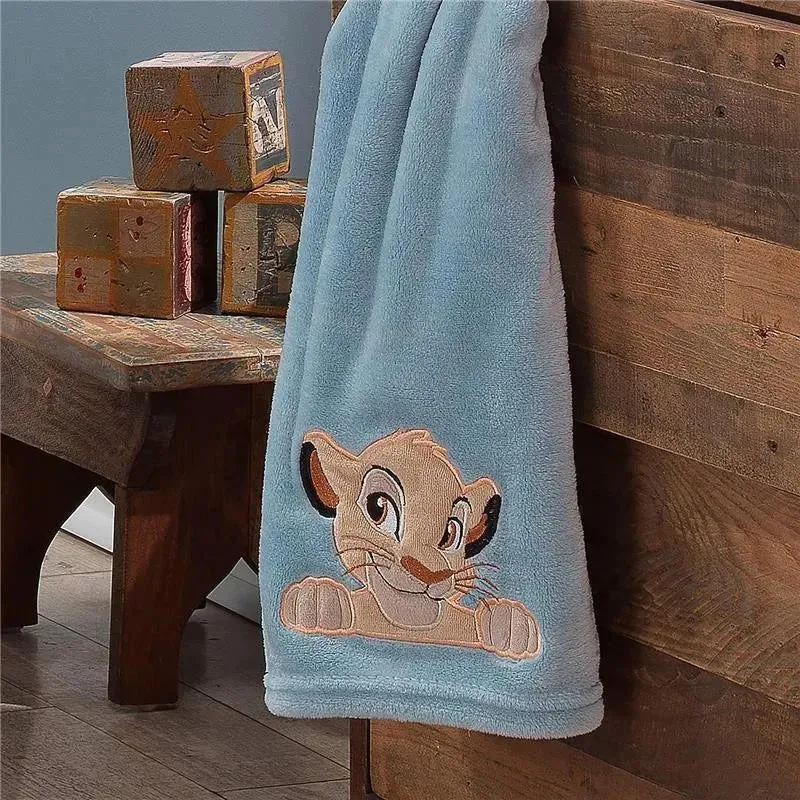 Lambs & Ivy - Lion King Adventure Baby Blanket, Blue - Image 5