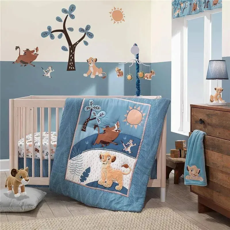 Lambs & Ivy - Lion King Adventure Baby Blanket, Blue - Image 6