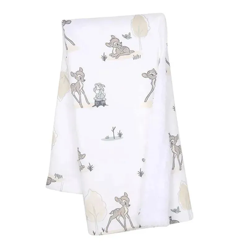 Lambs & Ivy Minky Sherpa Baby Blanket, Bambi