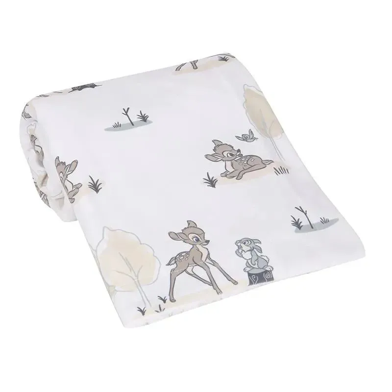 Lambs & Ivy Minky Sherpa Baby Blanket, Bambi - Image 2
