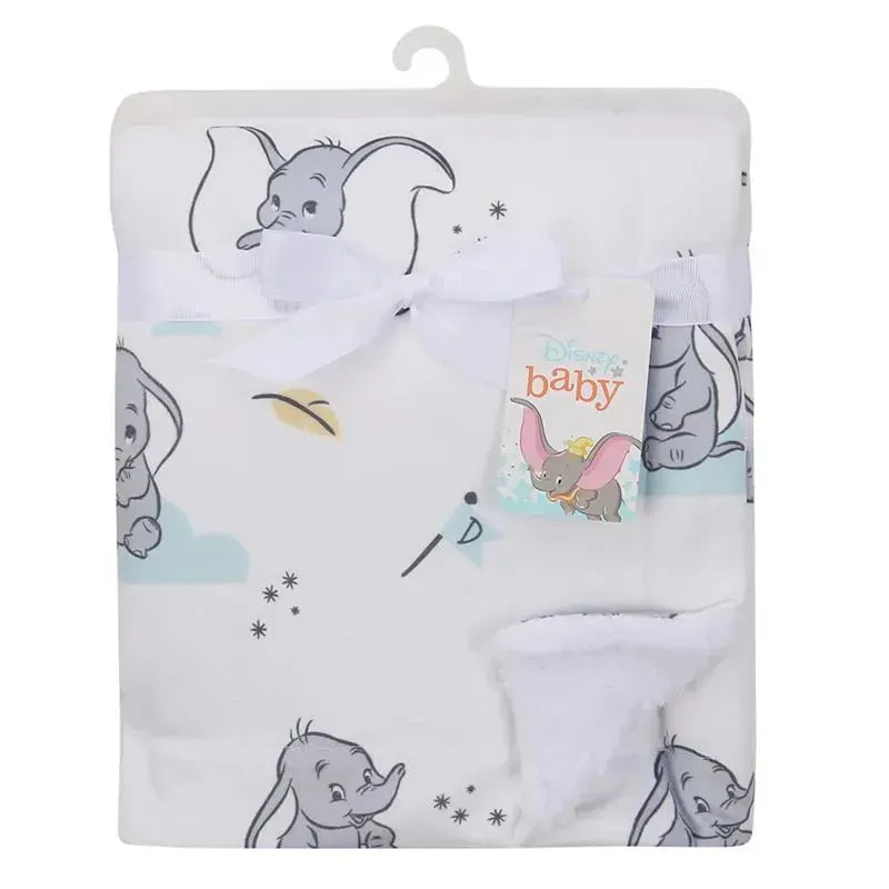 Lambs & Ivy Minky Sherpa Baby Blanket, Dumbo - Image 3