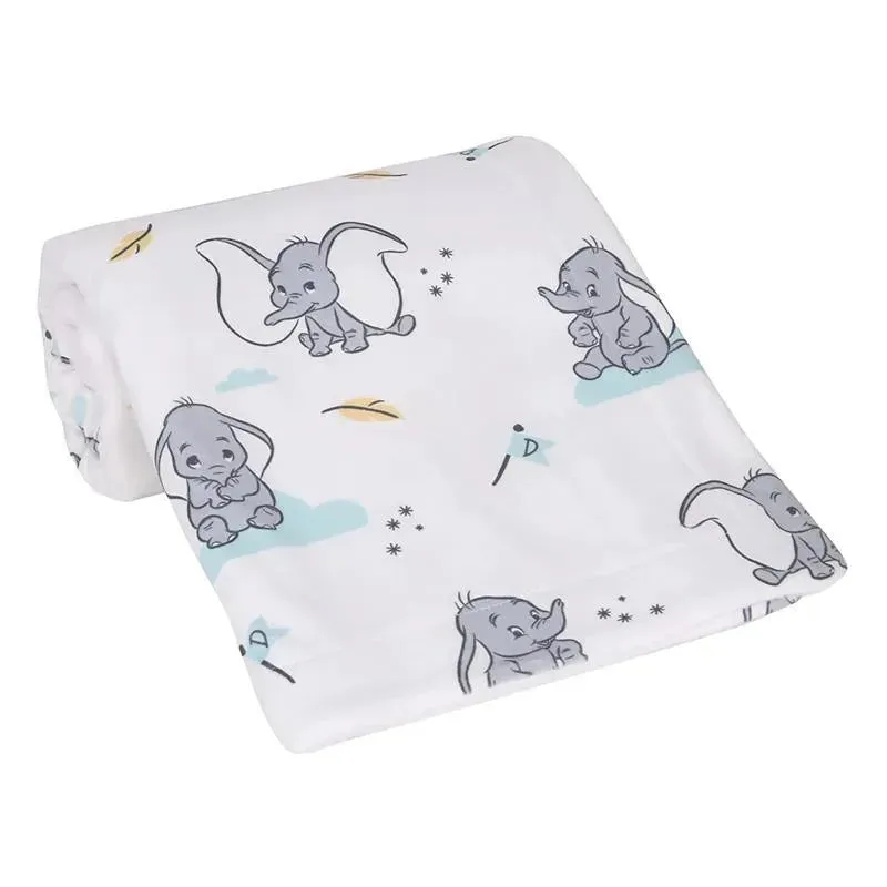Lambs & Ivy Minky Sherpa Baby Blanket, Dumbo - Image 4