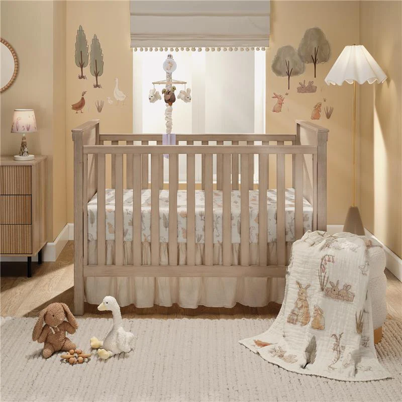 Lambs & Ivy Mushroom Meadow Organic Cotton Bunny Plush, Honey - Image 7