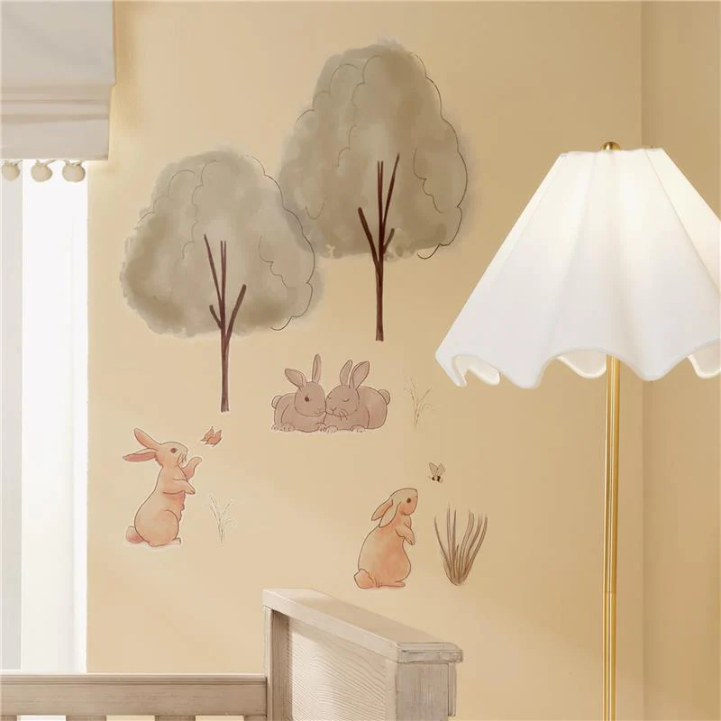 Lambs & Ivy Signature Bunny Hop Woodland Trees/Duck Wall Decals/Stickers - Image 4