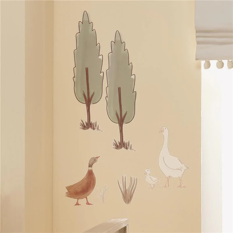 Lambs & Ivy Signature Bunny Hop Woodland Trees/Duck Wall Decals/Stickers - Image 5
