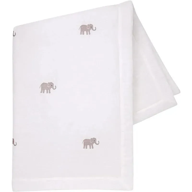 Lambs & Ivy - Signature Elephant Creamy White Linen - Image 2