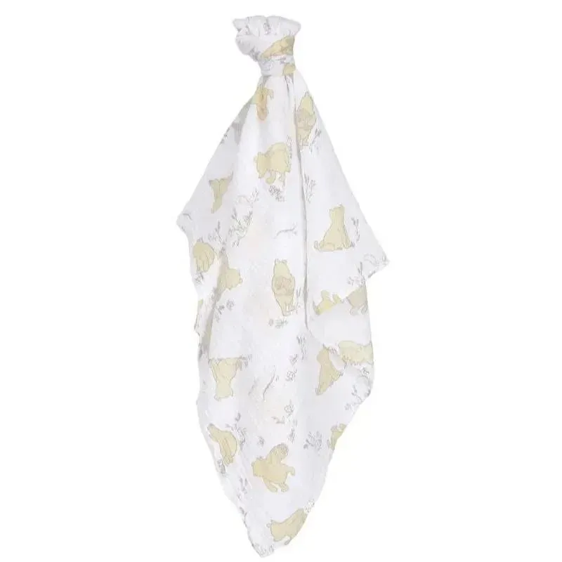 Lambs & Ivy Swaddle Blanket & Plush Toy Gift Set, Winnie The Pooh - Image 4