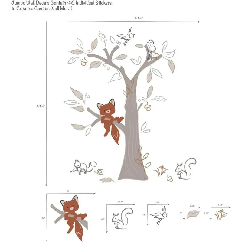Lambs & Ivy - Treetop Fox Wall Decals - Image 2