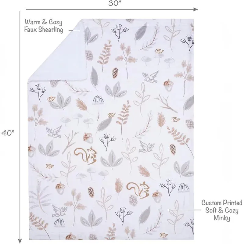 Lambs & Ivy - Treetop Fox Woodland Blanket - Image 7